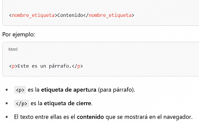 ejemplo de etiqueta